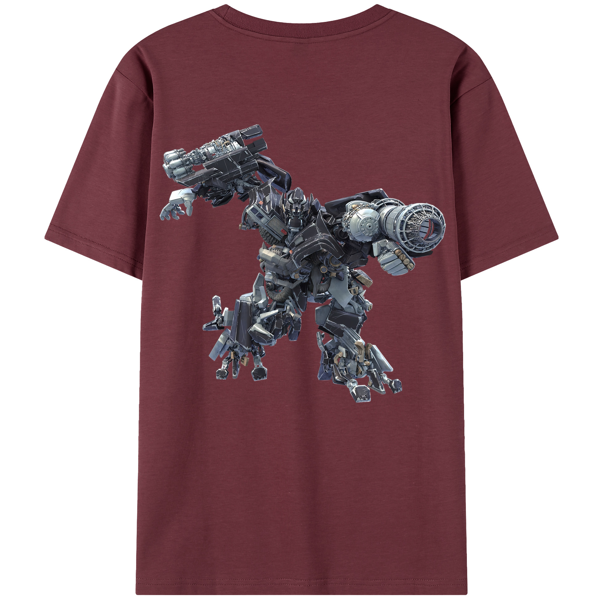 （画像用） Transformers トランスフォーマー 綿100％半袖Tシャツ（背面プリント）